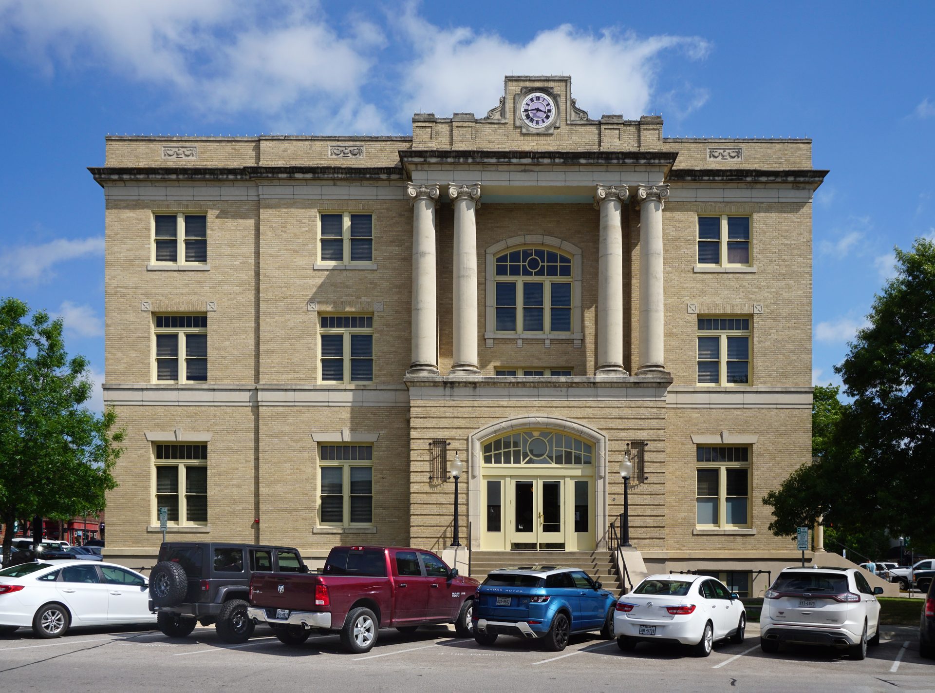 The Historic Collin County Courthouse, now the McKinney Performing Arts Center, on the McKinney square.